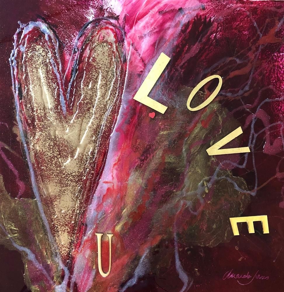 Amanda Jones - 'I Love U' - Framed Original Art