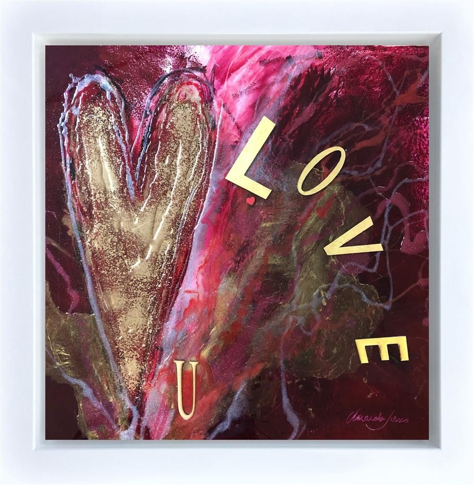Amanda Jones - 'I Love U' - Framed Original Art
