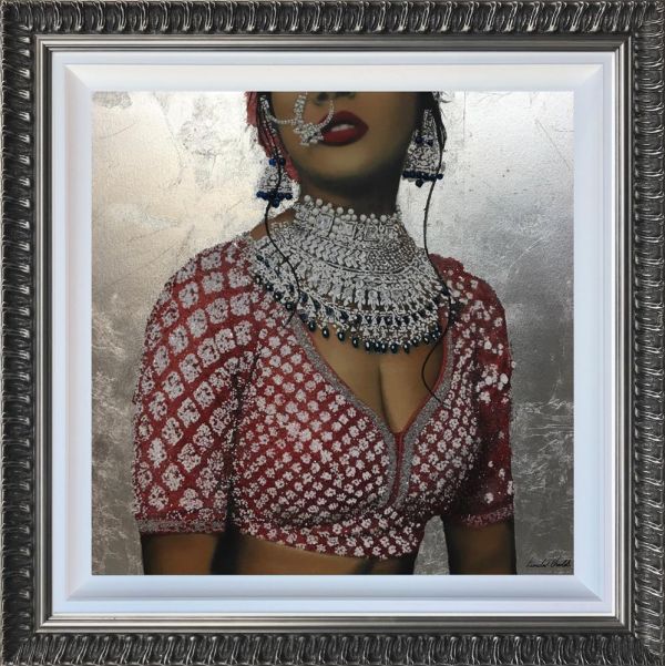 Linda Charles - 'Indian Couture II-#I' - Framed Original Art