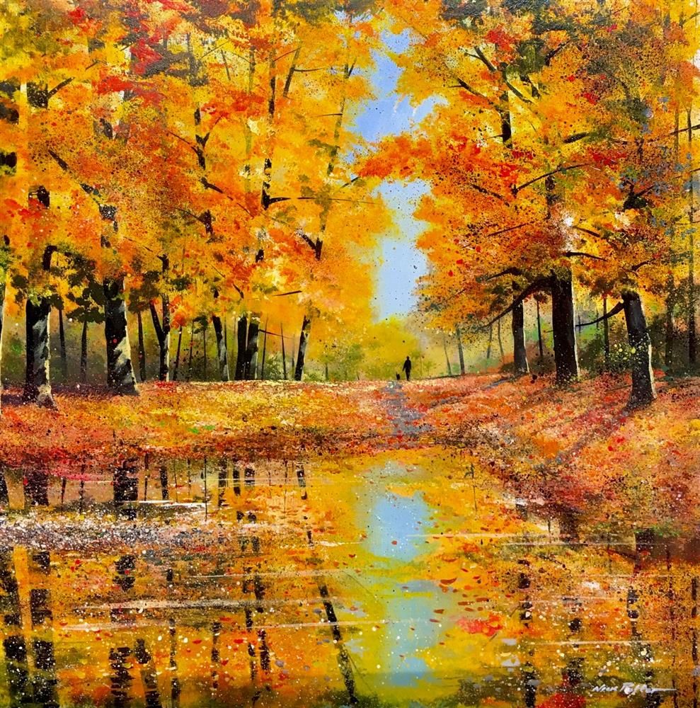 Nick Potter - 'Walking the Dog' - Framed Original Art