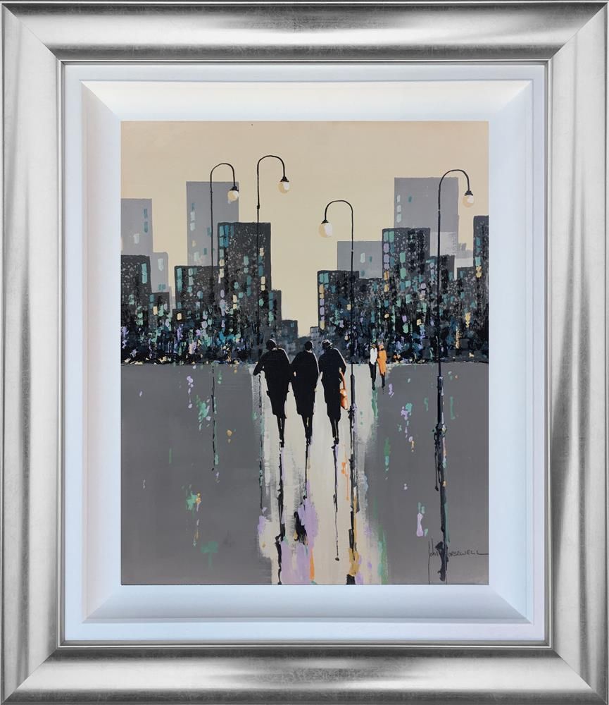 John Horsewell - 'City Talk' - Framed Original Art