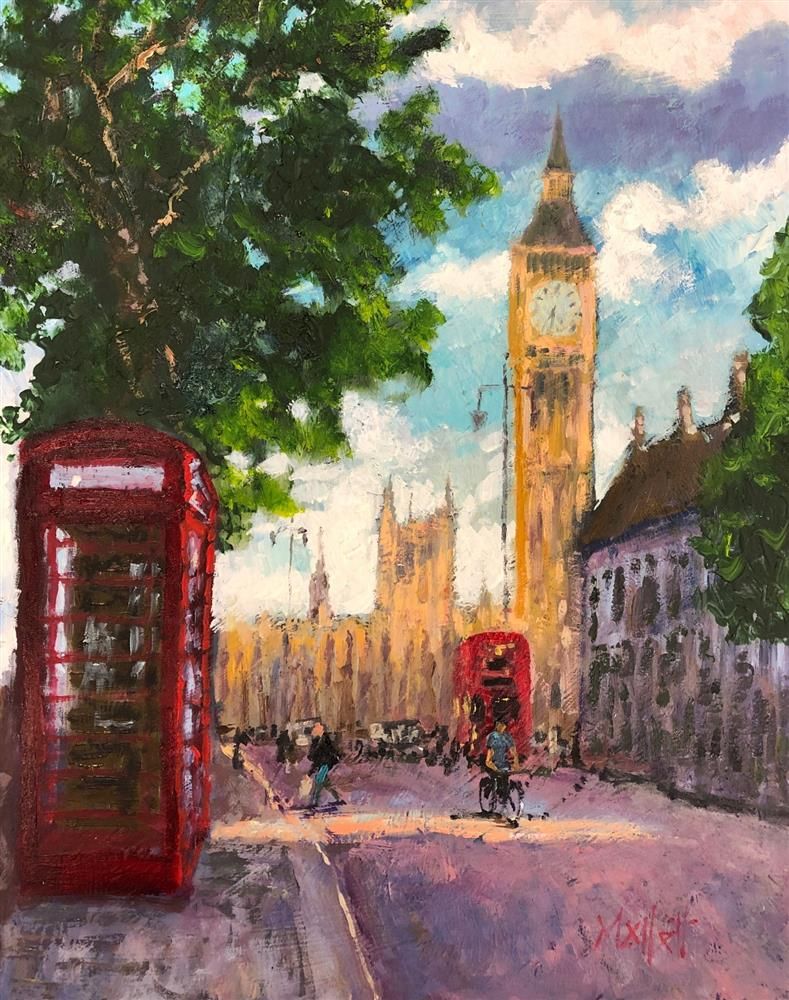 Timmy Mallett - 'Along the Embankment ' - Framed Original Art