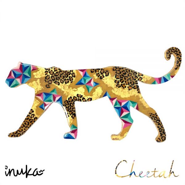 Inuka - 'Cheetah XL' - Framed Original Art