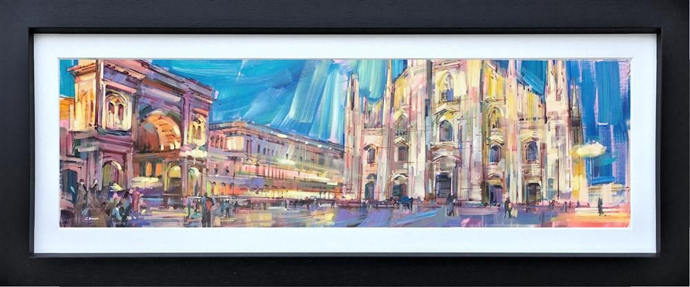 Colin Brown - 'Piazza Del Duomo, Milan' - Framed Original Art