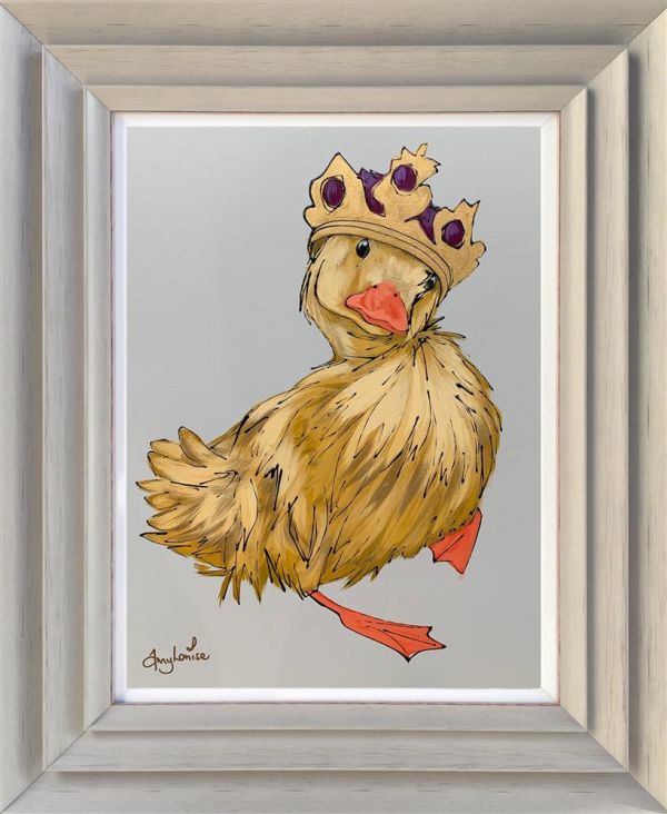 Amy Louise - 'The Duck and Crown' - Framed Original Art