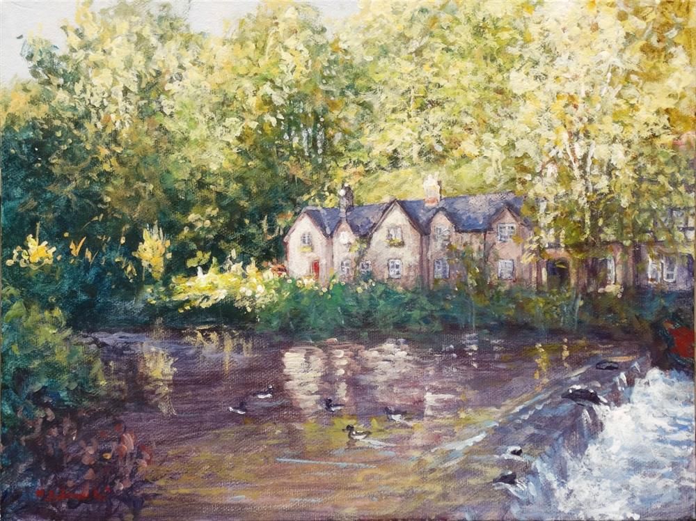 Mariusz Kaldowski - 'Lower Dam Lymm II' - Framed Original Art