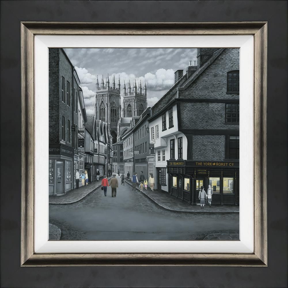 Leigh Lambert - 'Meandering to the Minster'- Canvas - Framed Limited Edition Art