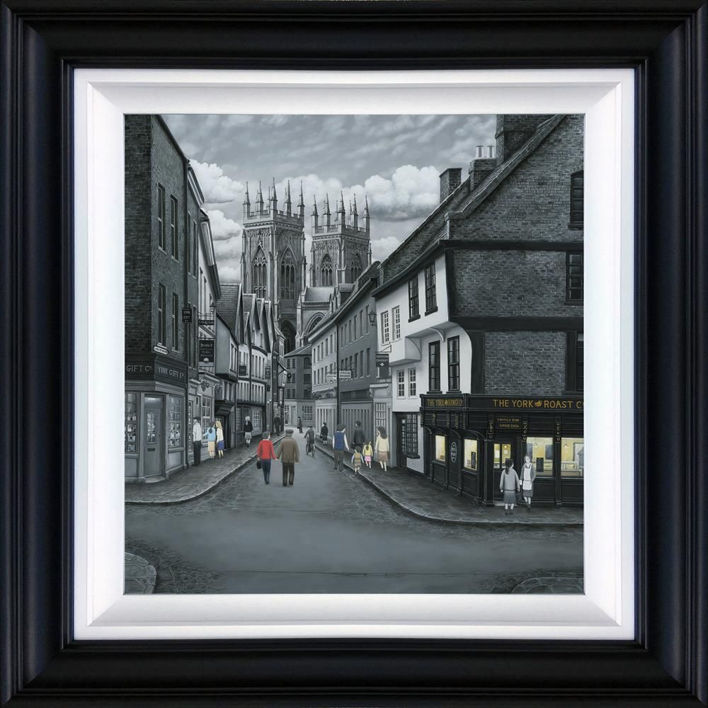 Leigh Lambert - 'Meandering To The Minster - Canvas Deluxe' - Framed Limited Edition Art
