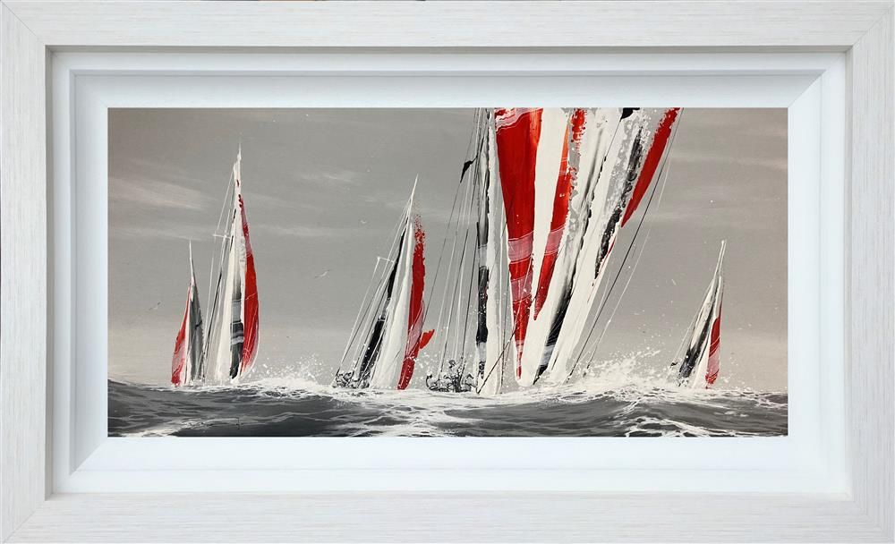 Dale Bowen - 'Red Sail Parade' - Framed Original Art