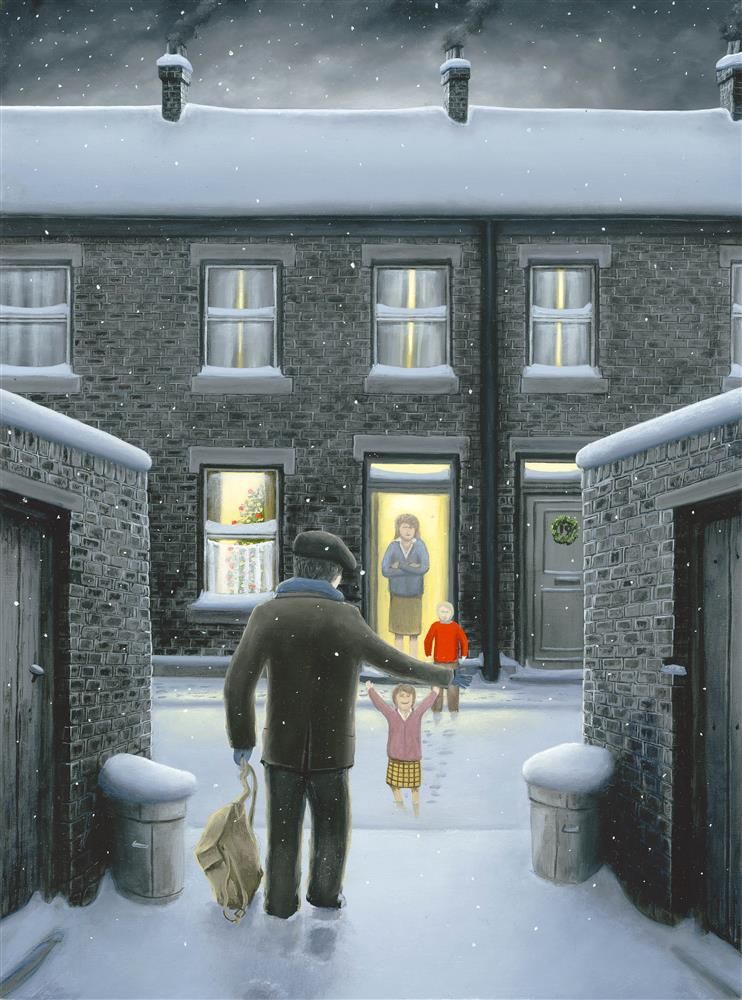 Leigh Lambert - 'Home For Christmas - Canvas' - Framed Limited Edition Art