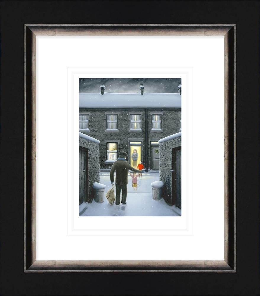 Leigh Lambert - 'Home For Christmas - Paper' - Framed Limited Edition Art