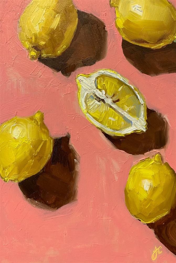 Joss Clapson - 'Juggling Lemon's' - Framed Original Art