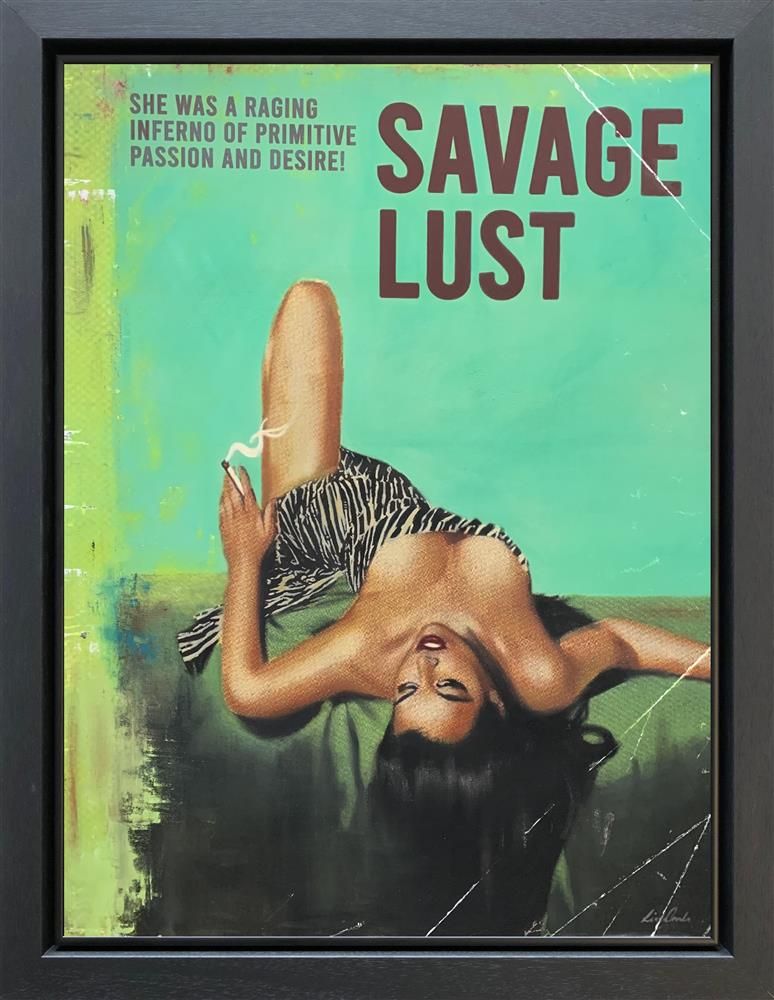 Linda Charles - 'Savage Lust V2' - Framed Original Artwork