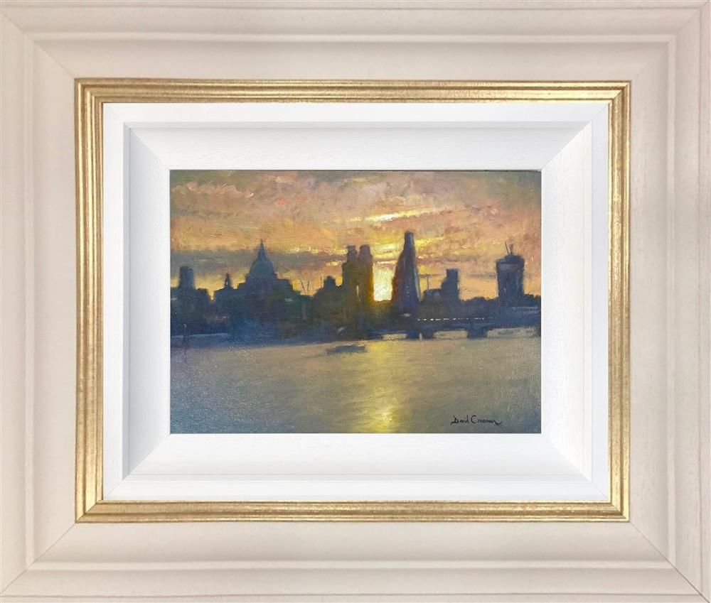 David Cressman - 'London Lights' - Framed Original Oil Painting