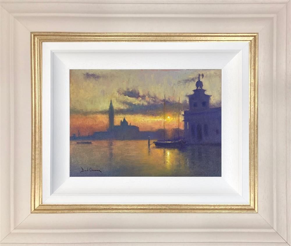 David Cressman - 'Venice Lights' - Framed Original Oil Painting
