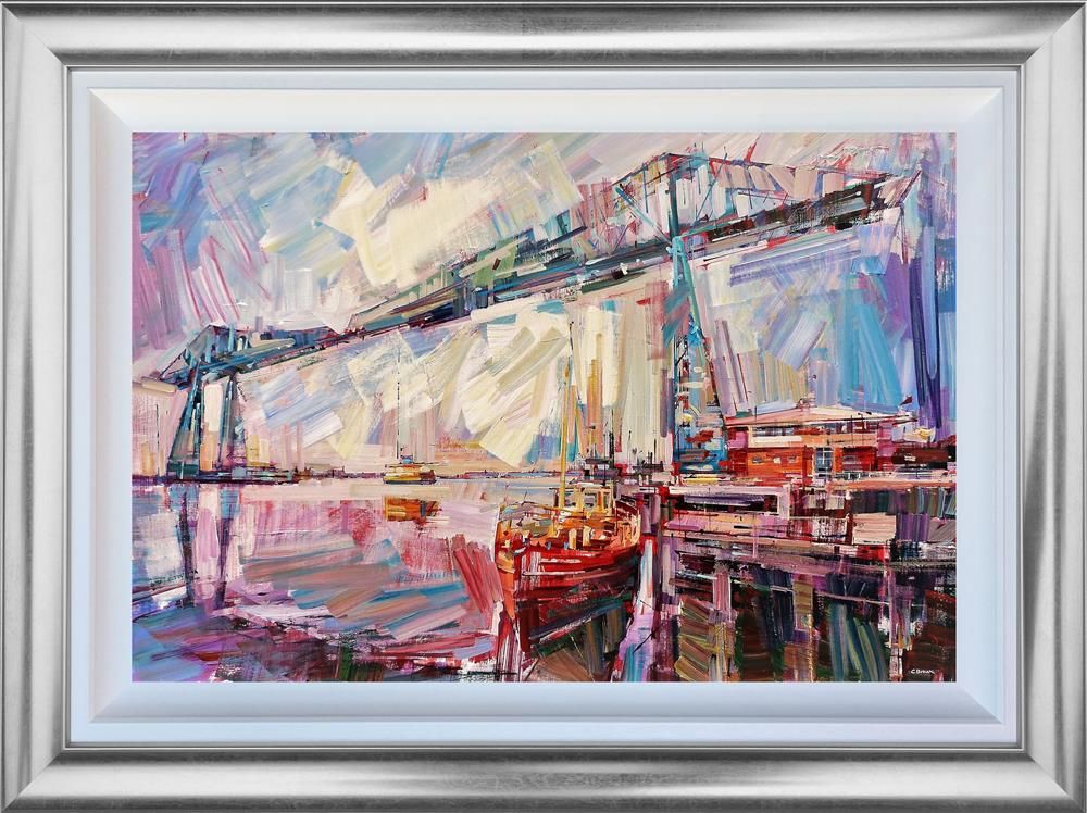 Colin Brown - ' Transporter Bridge' - Framed Original Art