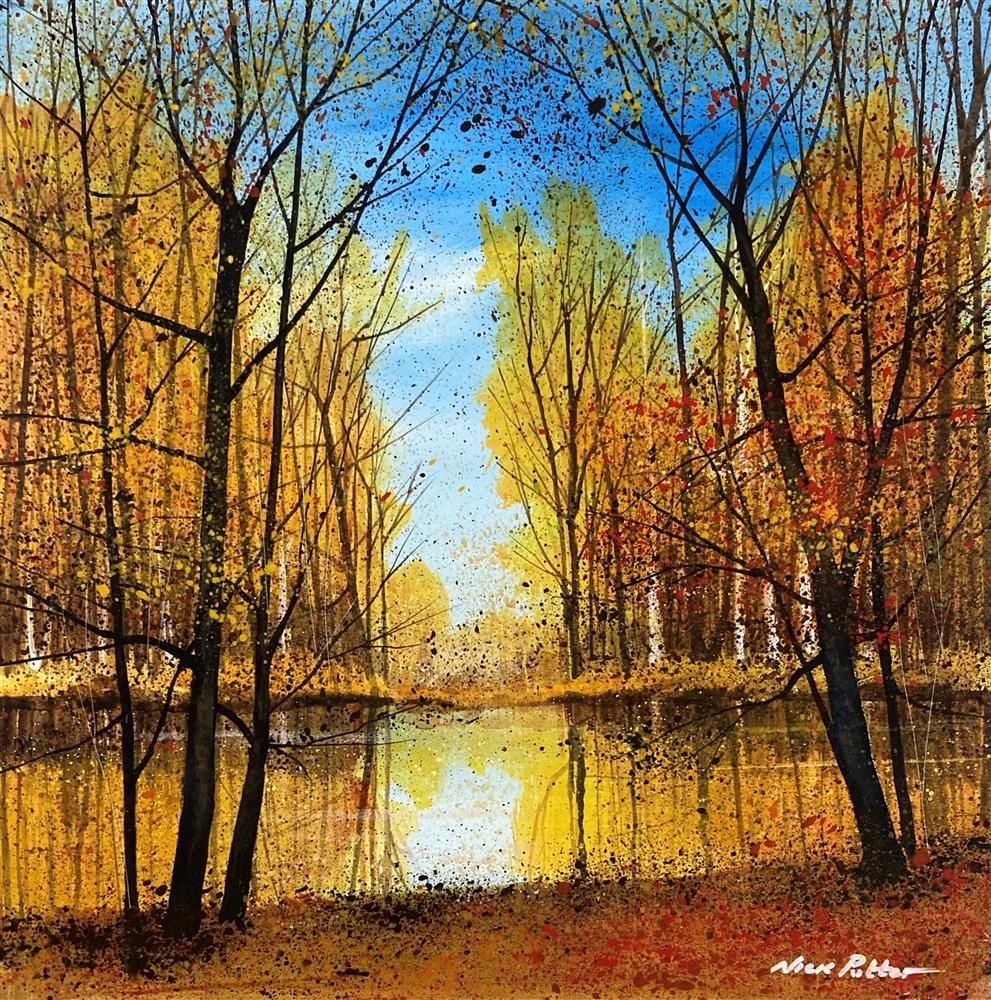 Nick Potter - 'Autumns Golden Light' - Framed Original Art