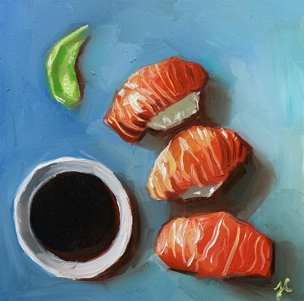 Joss Clapson - 'Make Everyday Sushi Day' - Framed Original Art