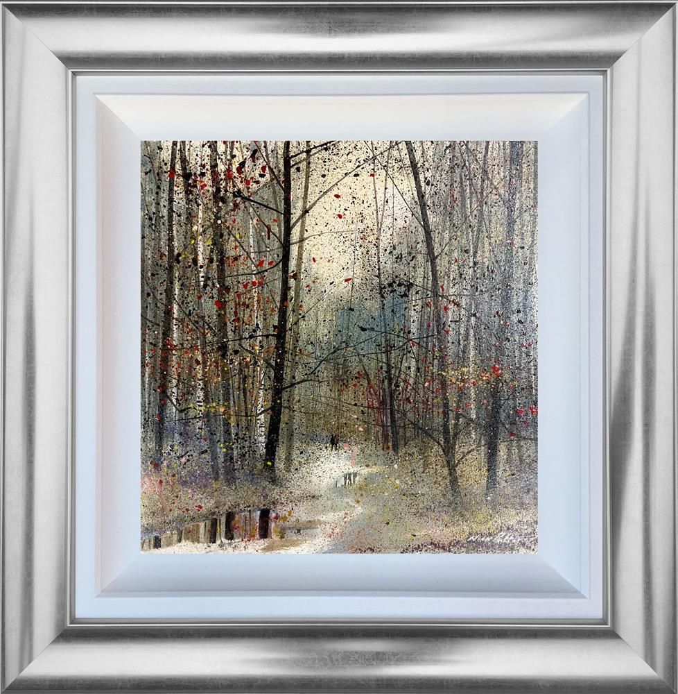 Nick Potter - 'Windy Winter Woodland' - Framed Original Art