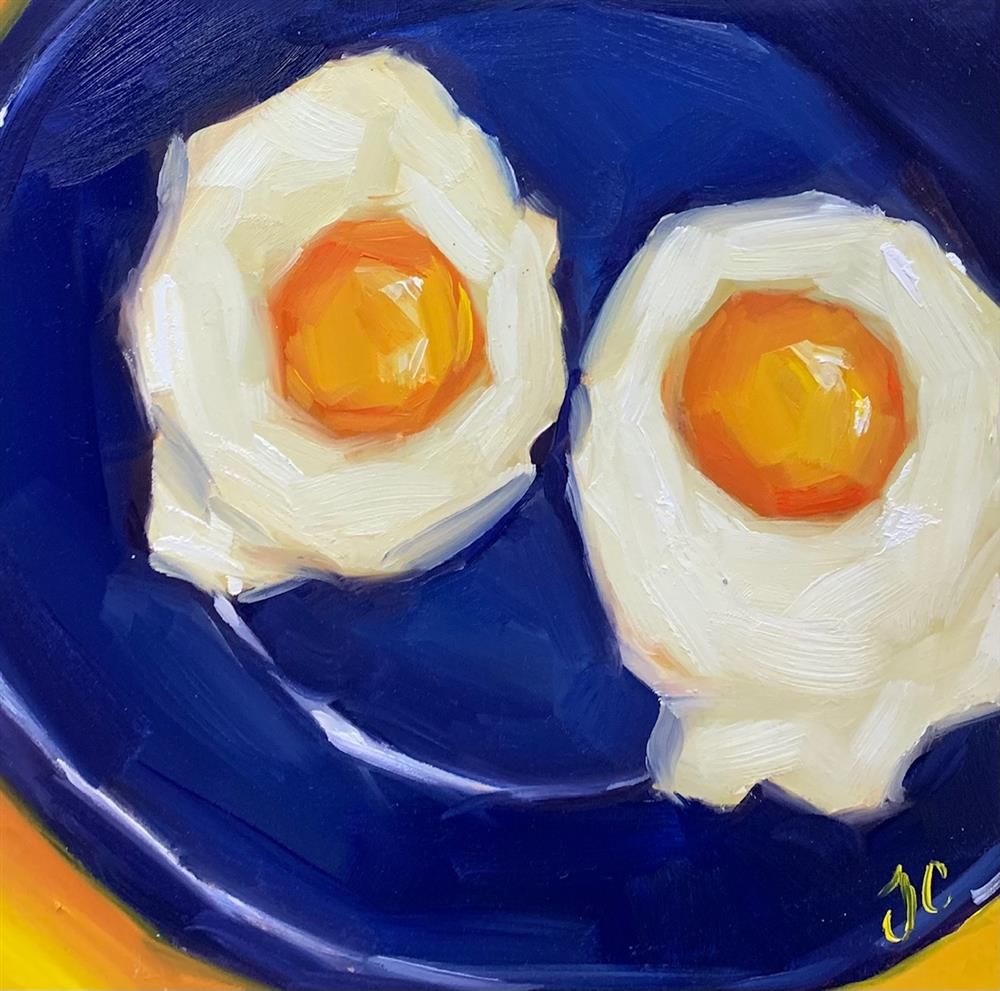 Joss Clapson - 'How Do You Like Your Eggs?' - Framed Original Art