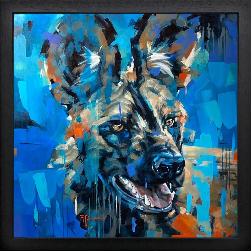 Frank Pretorius - 'The Painted Dog' - Framed Original Art