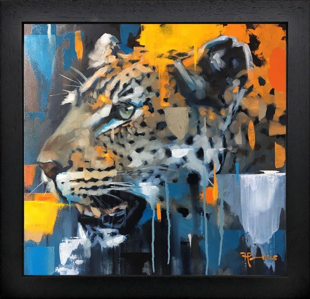 Frank Pretorius - 'Panthera Pardus' - Framed Original Art