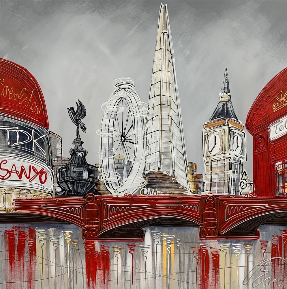 Edward Waite - 'Iconic City Of London' - Framed Original Art
