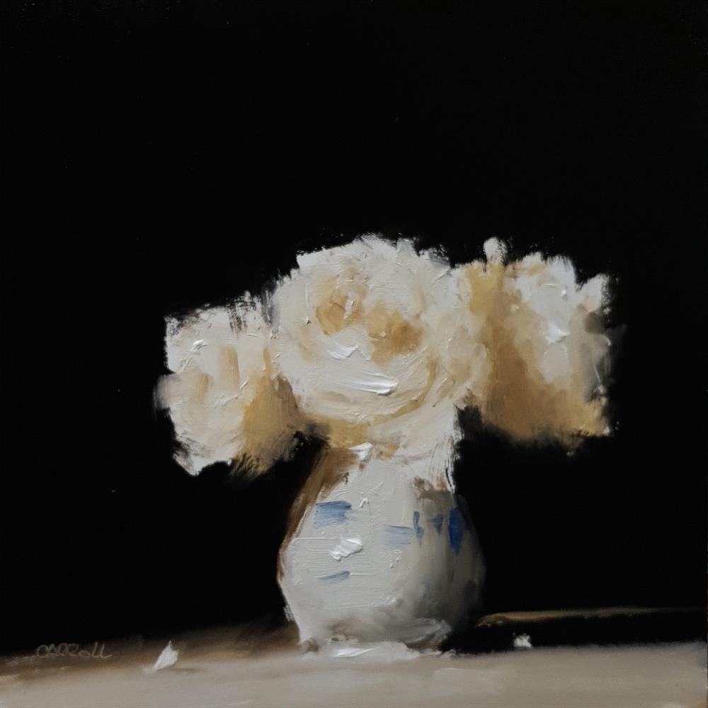 Neil Carroll - 'Three Roses' - Framed Original Painting