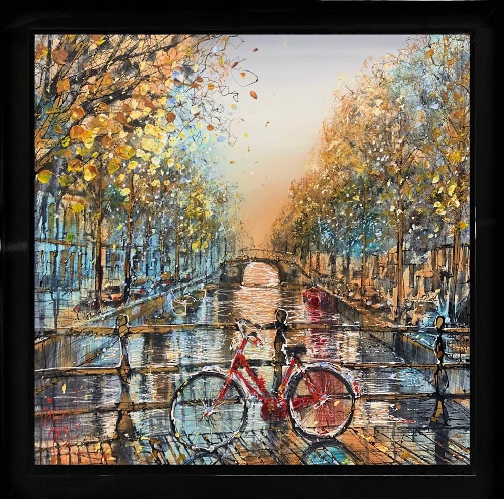 Nigel Cooke - "My Red Bike"  - Framed Original Artwork