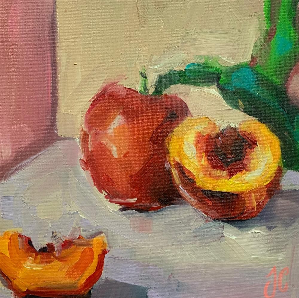 Joss Clapson - 'Hello Peachy' - Framed Original Art