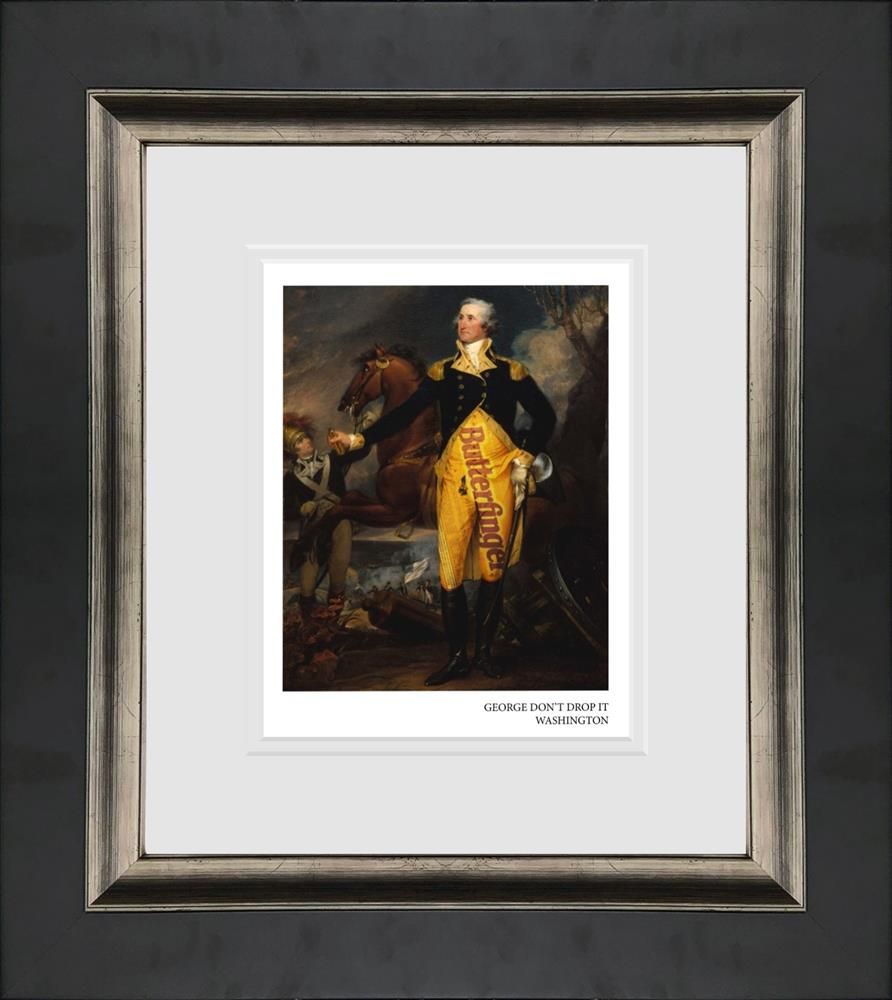 Ovi - 'George Don't Drop It Washington'- Framed Limited Edition Print