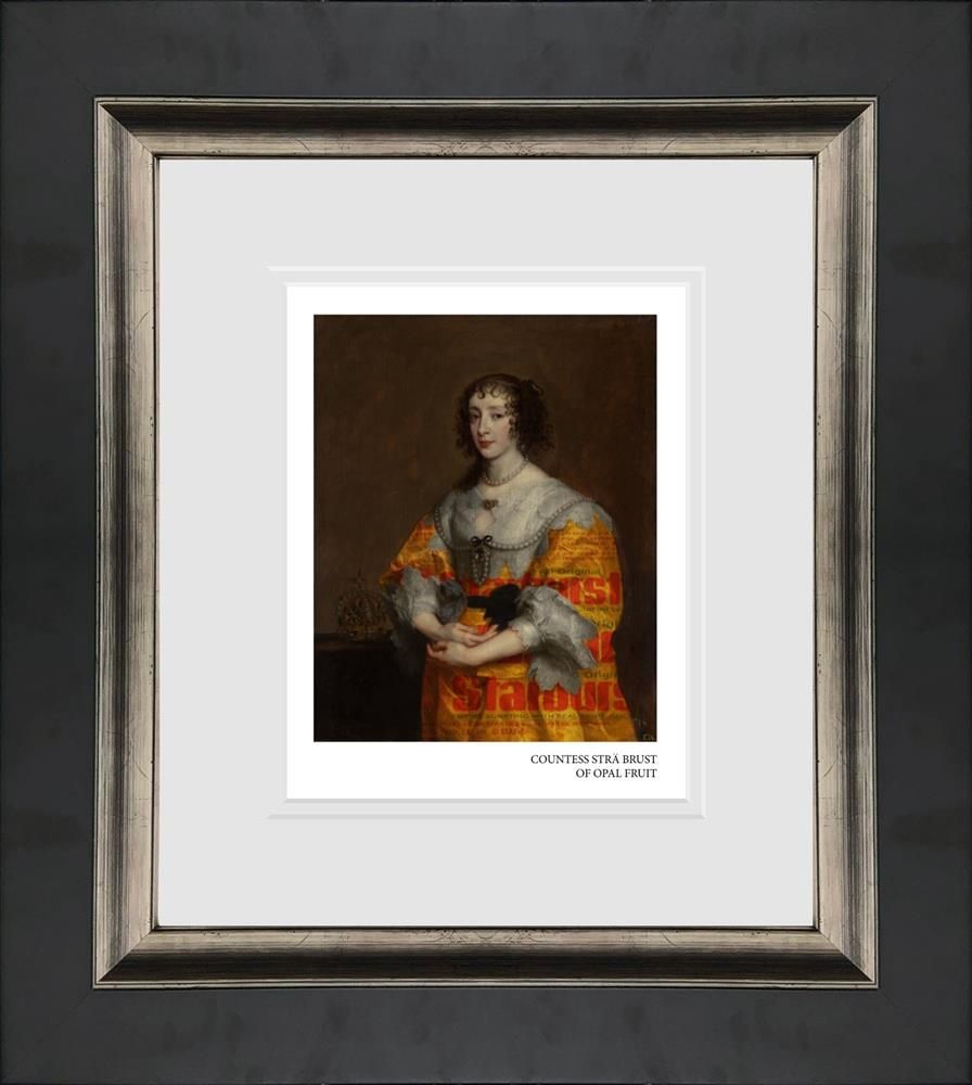 Ovi - 'Countess Stra Brust Of Opal Fruit'- Framed Limited Edition Print
