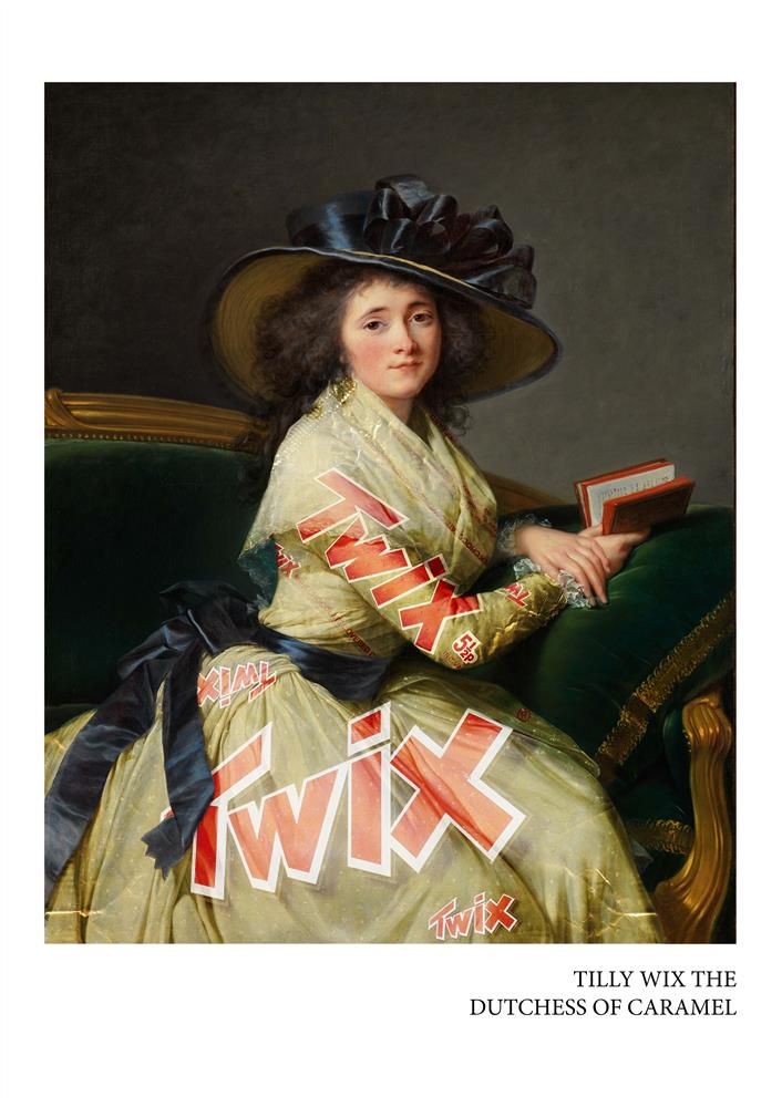 Ovi - 'Tilly Wix The Duchess Of Caramel'- Framed Limited Edition Print
