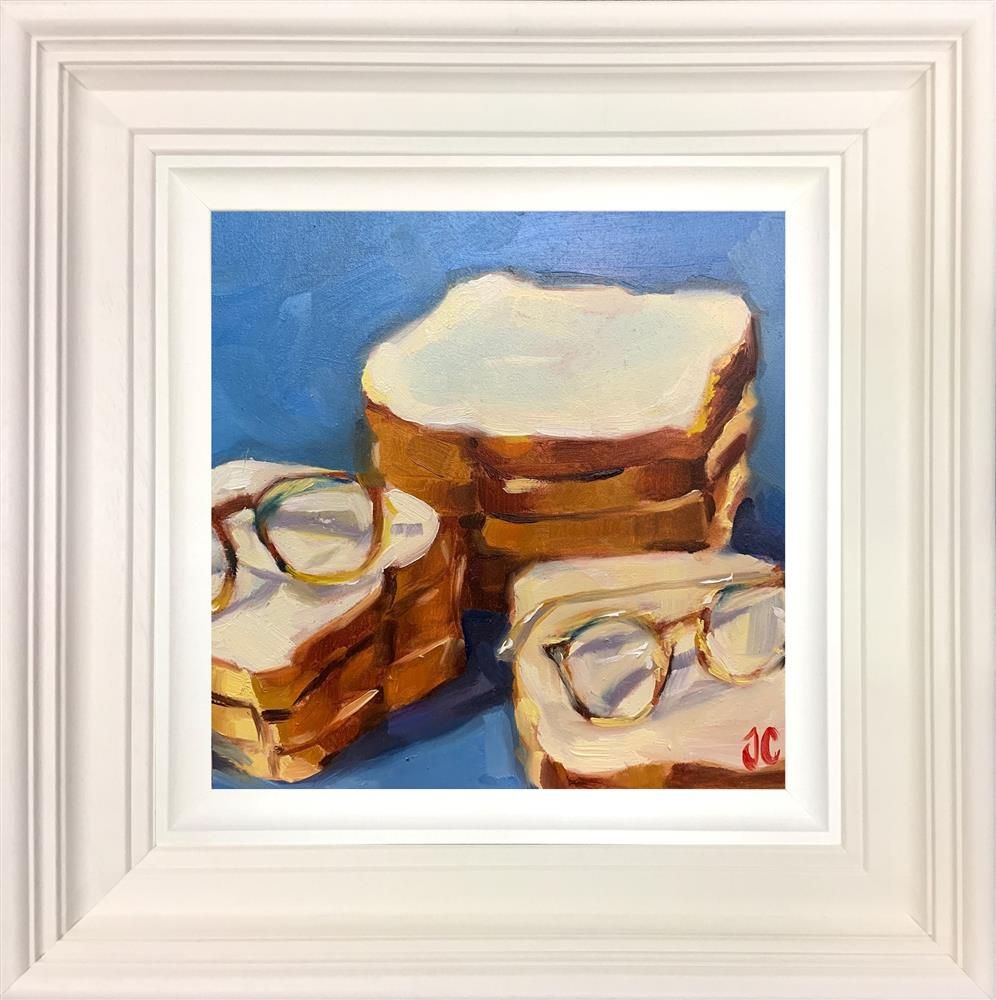 Joss Clapson - 'Sandwiches And Glasses' - Framed Original Art