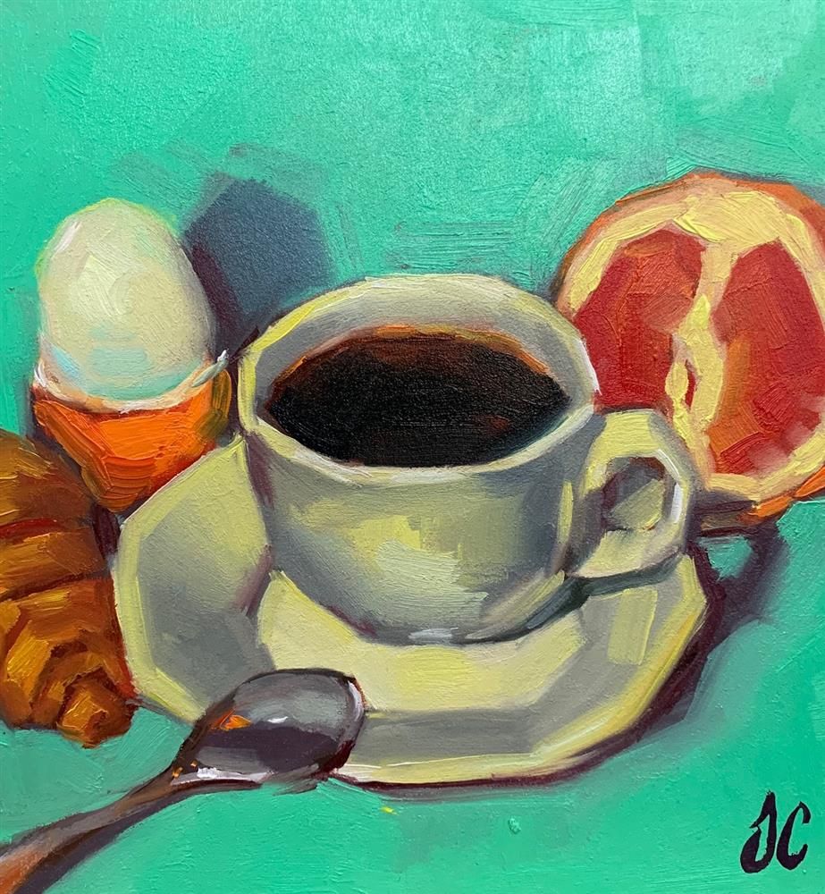 Joss Clapson - 'Black Coffee' - Framed Original Art