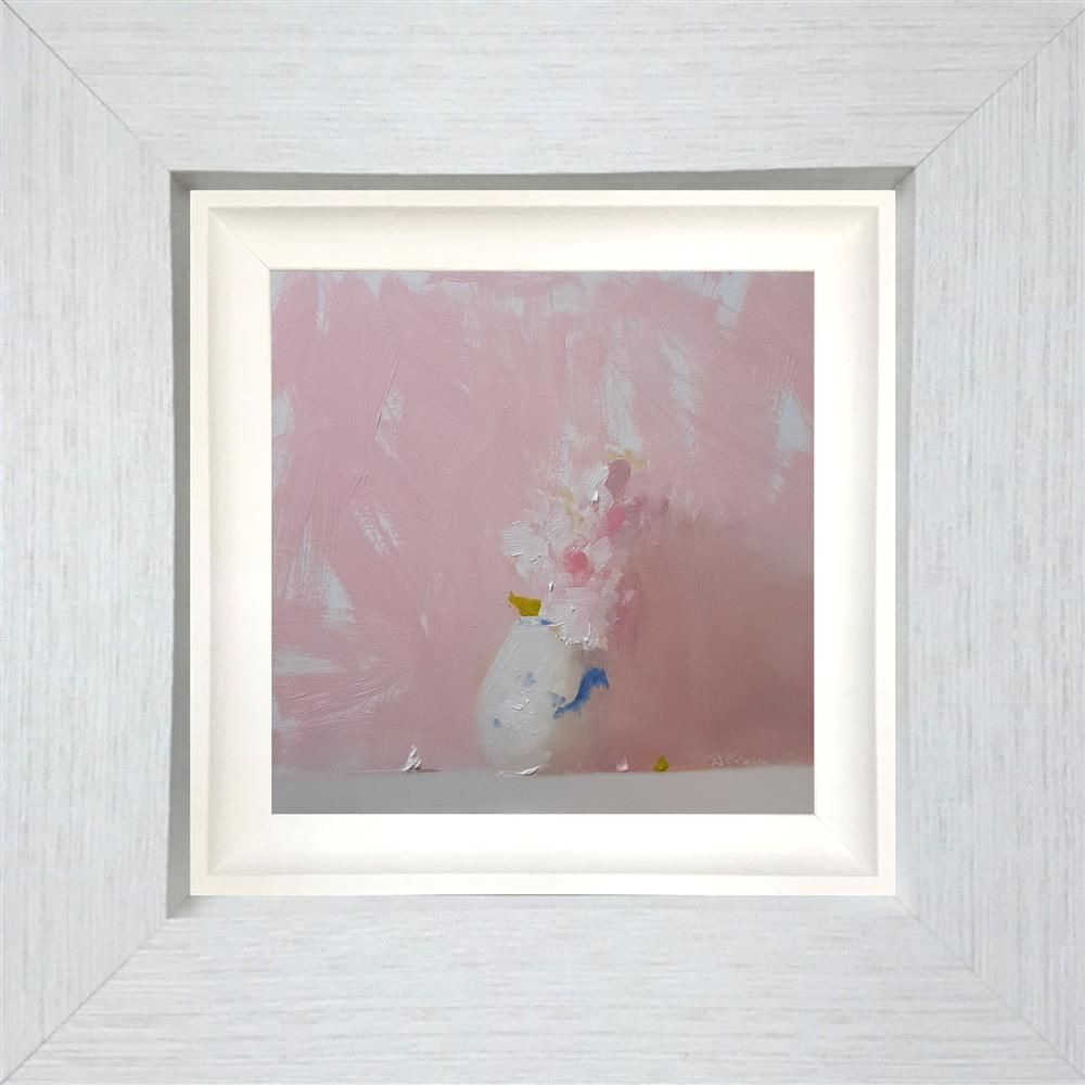 Neil Carroll - 'Pot Of Pinks' - Framed Original Painting