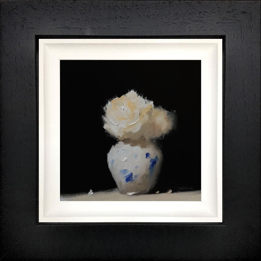 Neil Carroll - 'Two Rose Vase' - Framed Original Painting