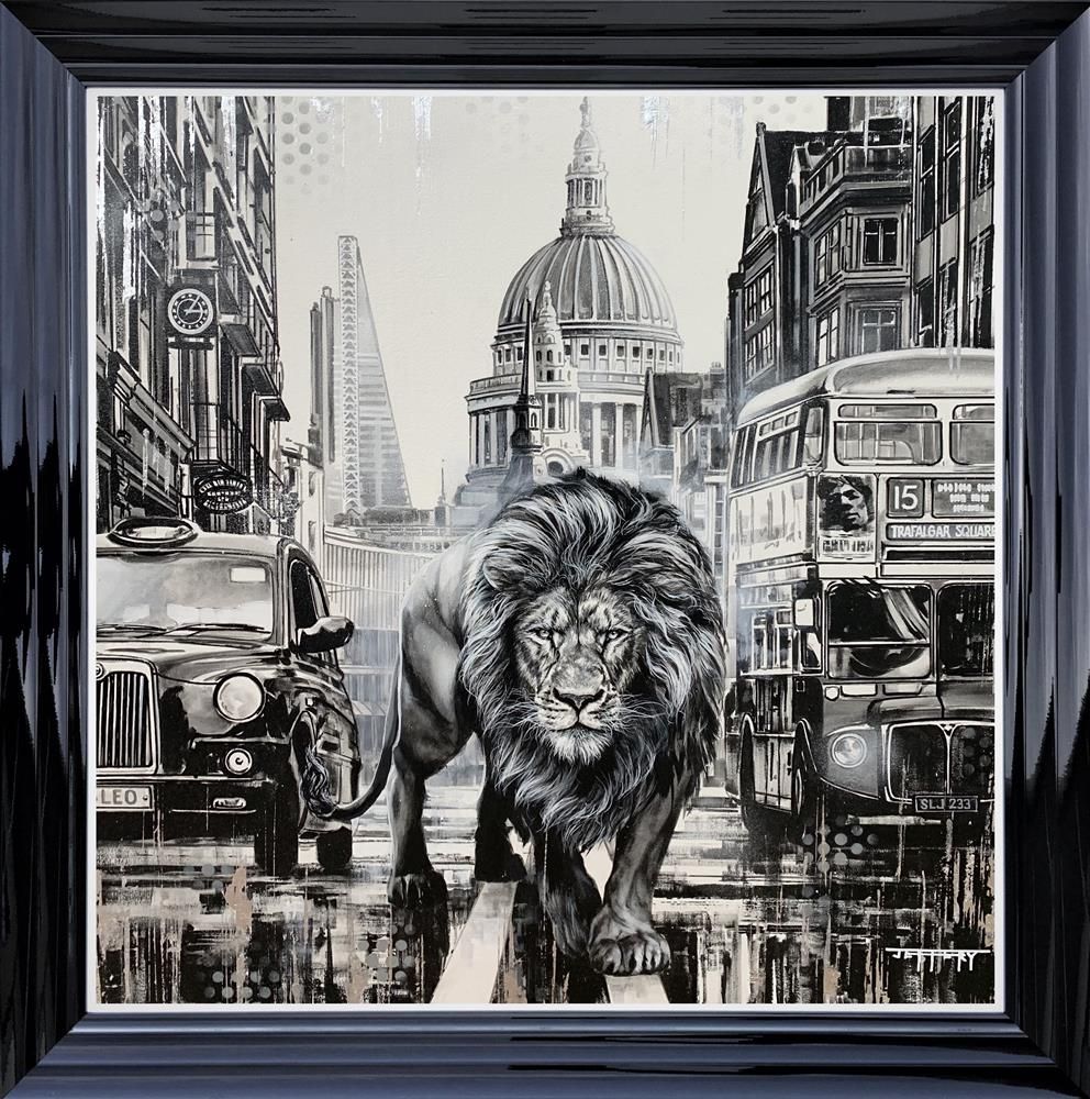 Ben Jeffery - 'City Guardian' - Framed Limited Edition Canvas - Low stock