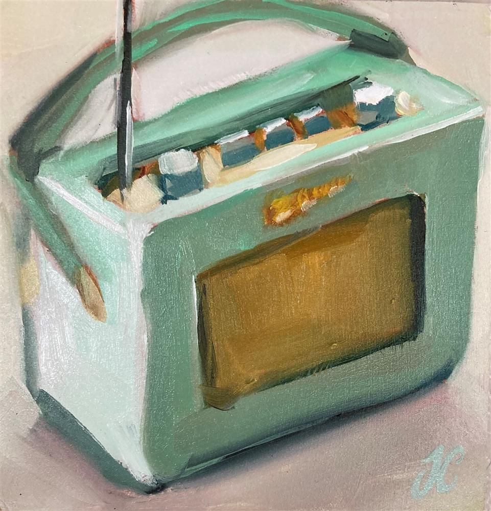 Joss Clapson - 'My Little Radio' - Framed Original Art