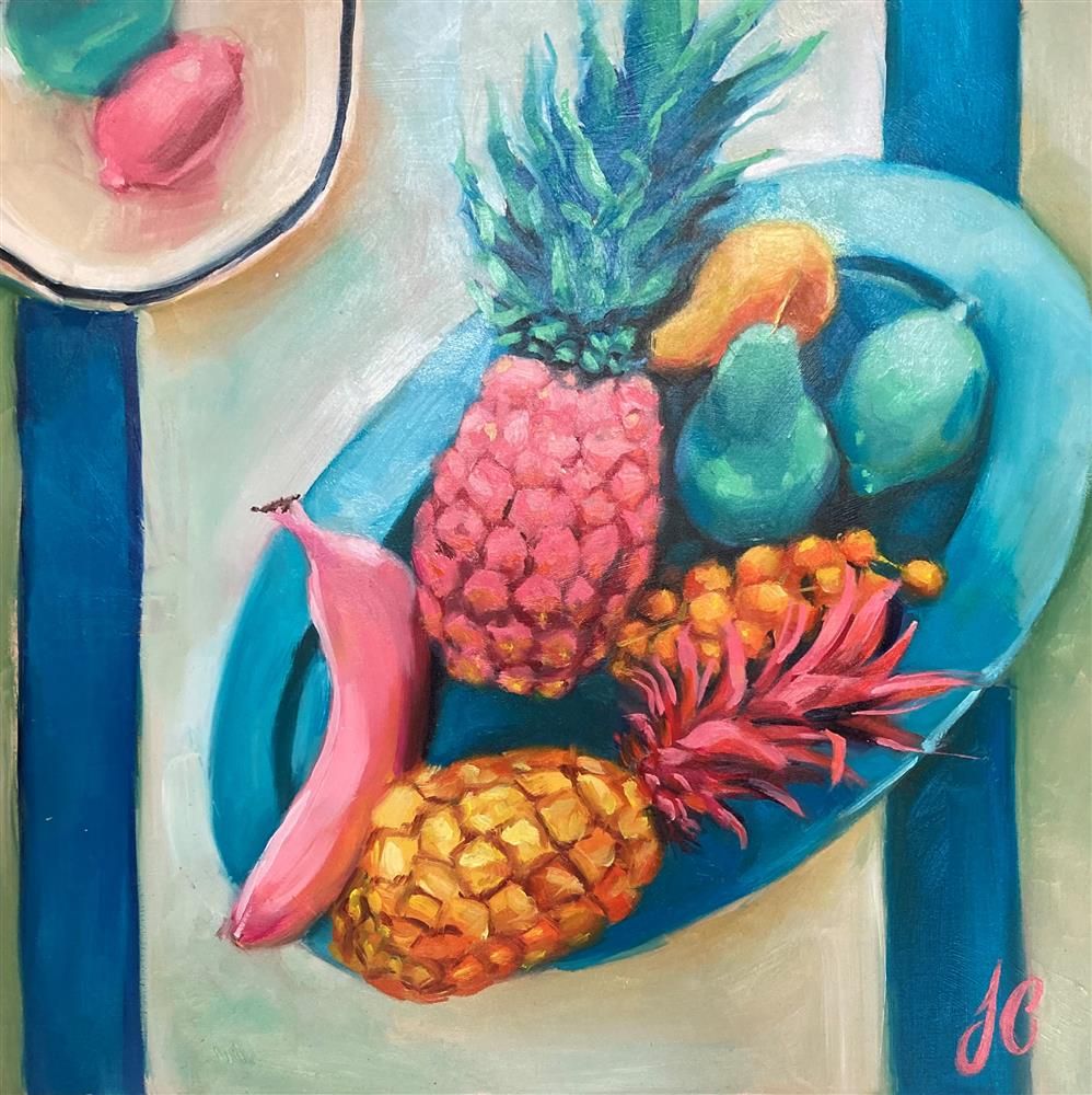 Joss Clapson - 'Pastle Fruits' - Framed Original Art