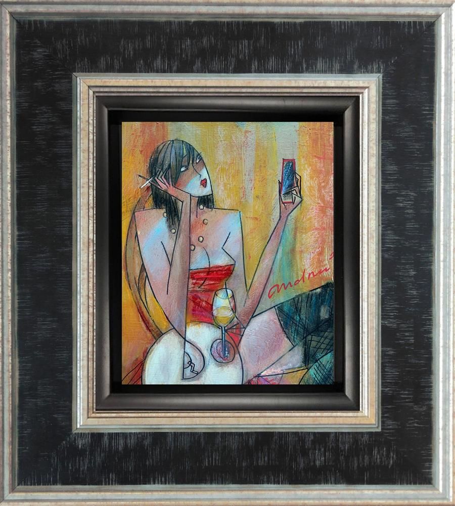 Andrei Protsouk - 'Skype Date' - Framed Original Art