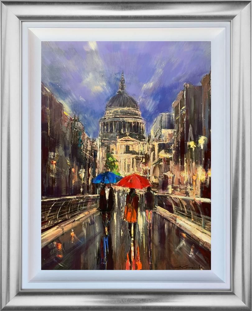 Ewa Czarniecka - 'St Paul's City Stroll' - Framed Limited Edition