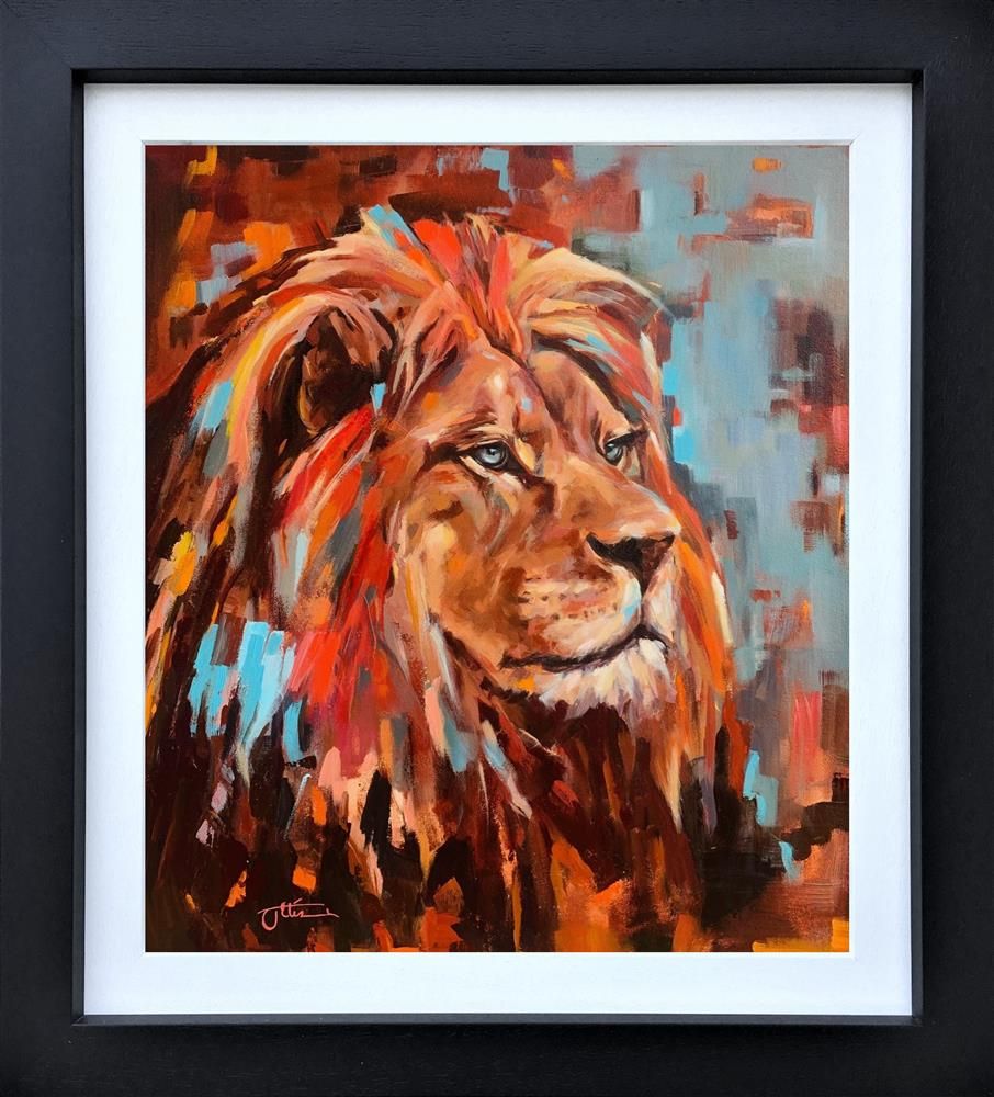 Jane Elizabeth - 'Like A Lion In Zion' - Framed Original Art