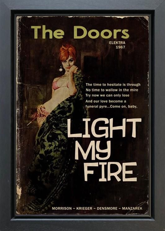 Linda Charles - ' Light My Fire' - Framed Original Artwork