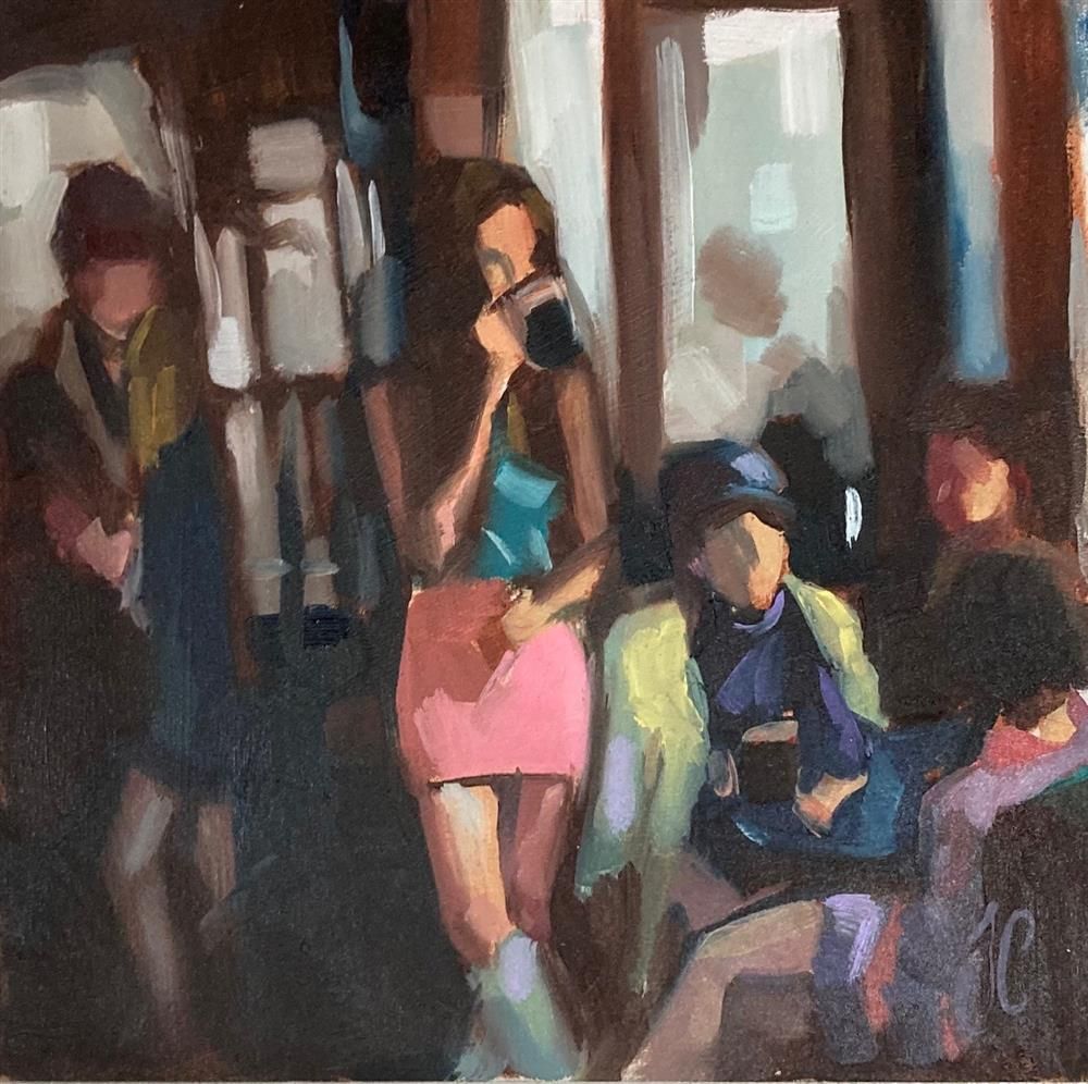 Joss Clapson - 'Social Drinking' - Framed Original Art