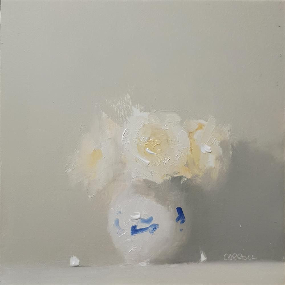 Neil Carroll - 'Vase Of Roses' - Framed Original Painting