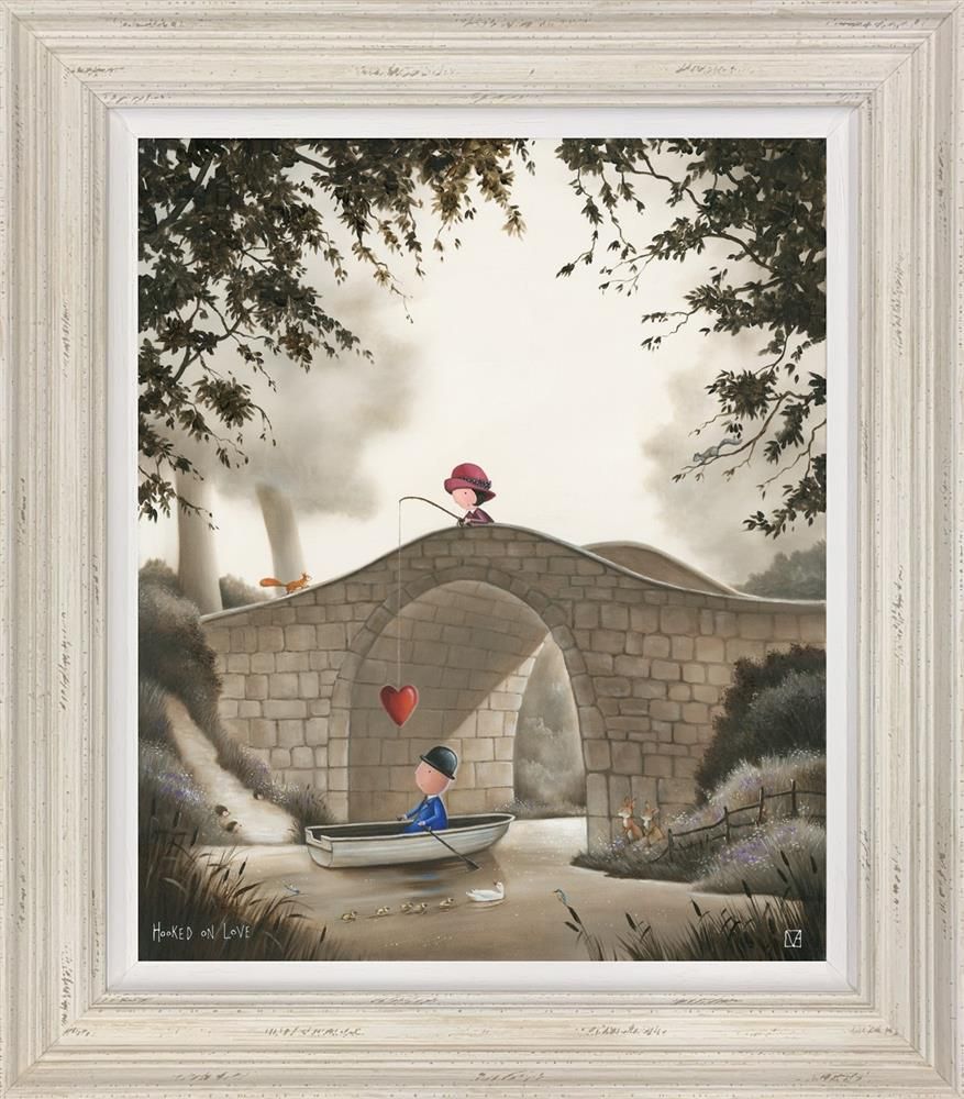 Michael Abrams - ' Hooked On Love ' - Framed Limited Edition Canvas