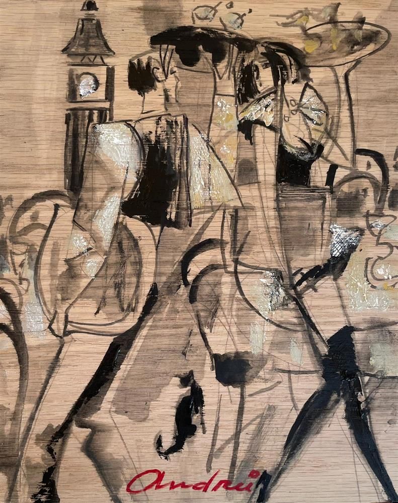 Andrei Protsouk - 'Outdoor Service ' - Framed Original Art