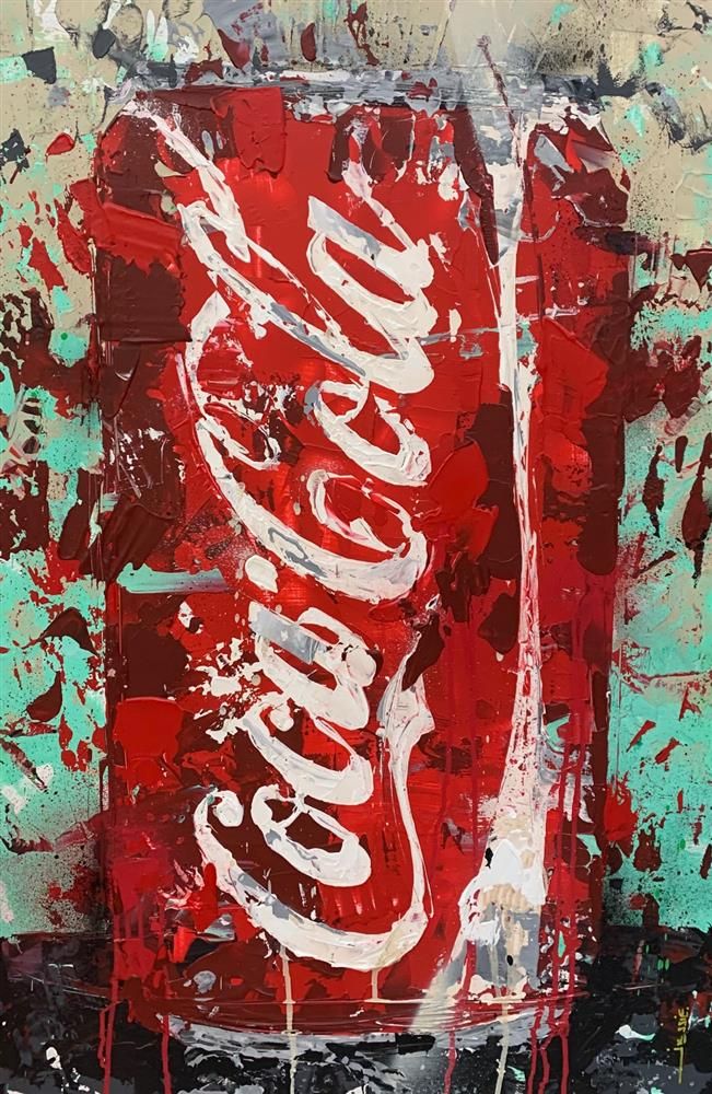 Jessie Foakes - 'Coca Cola' -  Framed Studio Edition On Canvas