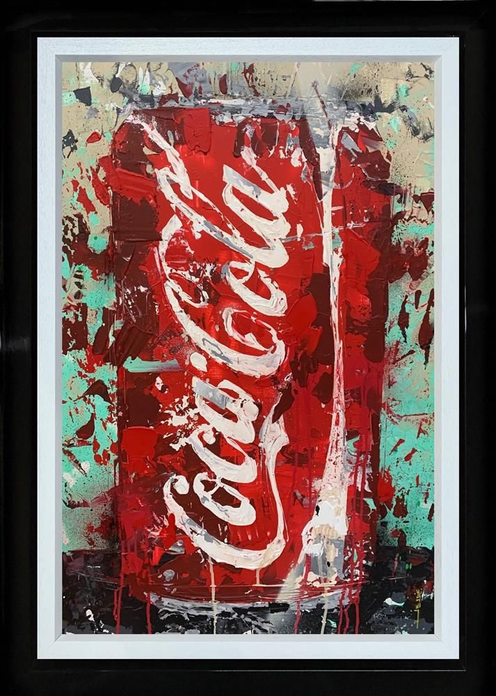 Jessie Foakes - 'Coca Cola' -  Framed Studio Edition On Canvas